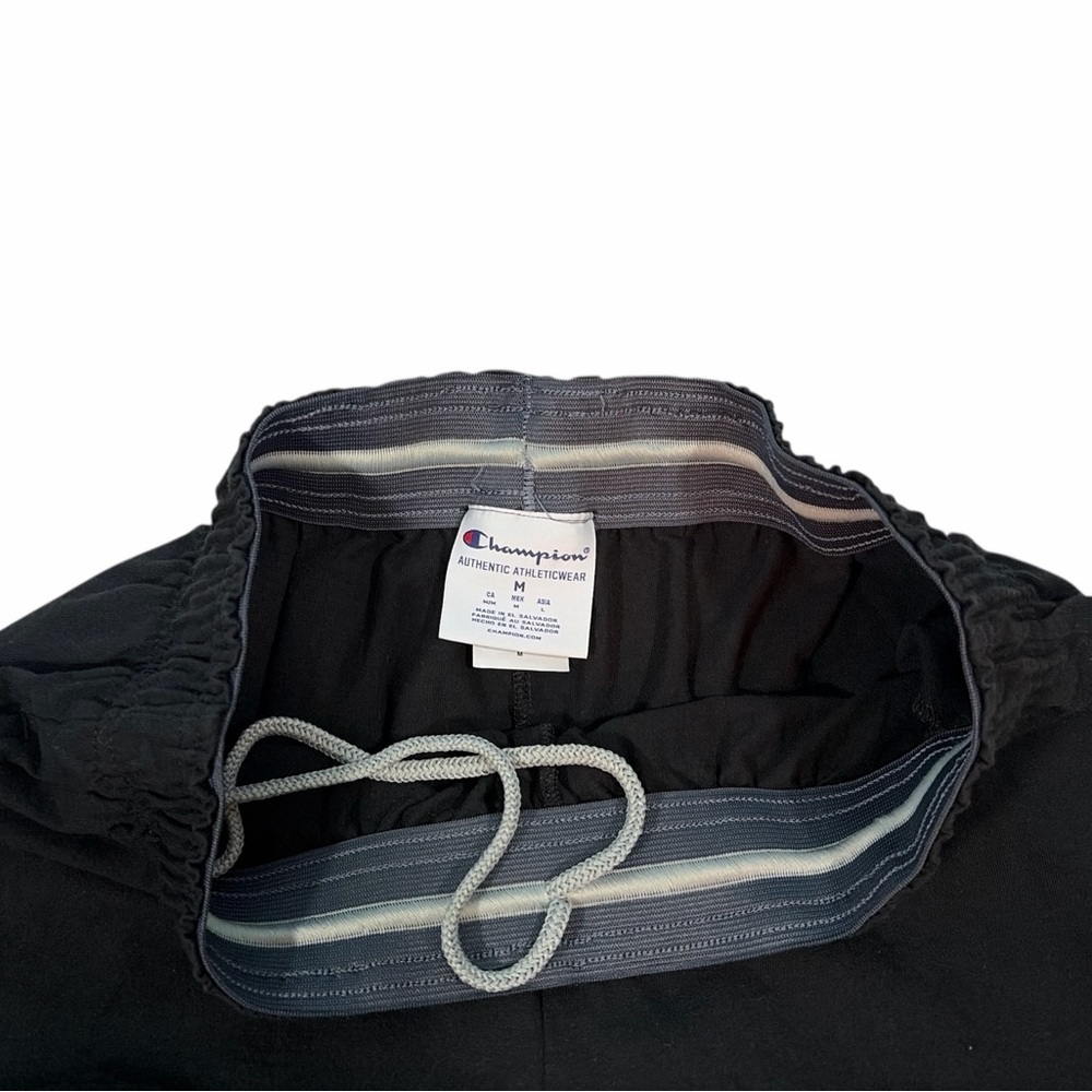 Men's Champion Jersey Pants Pockets Black/Gray M Set 2 - Picture 5 of 16